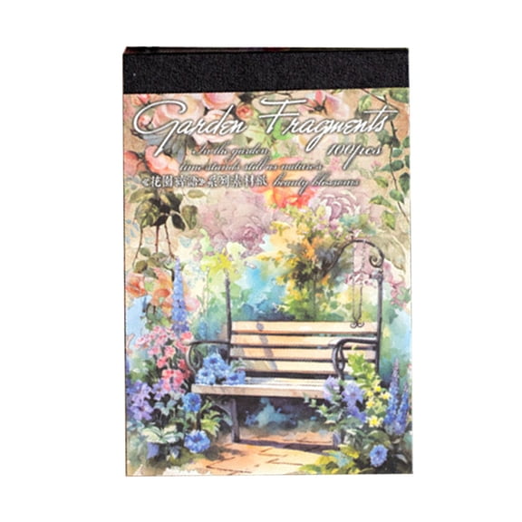 100 Sheets Artistic Decorative Background Paper for Journal Scrapbooking Wrapping Embellishment