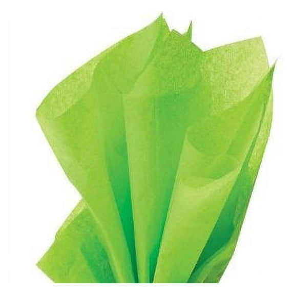100 Sheets BRIGHT LIME Gift Wrap Pom Pom Tissue Paper 15x20