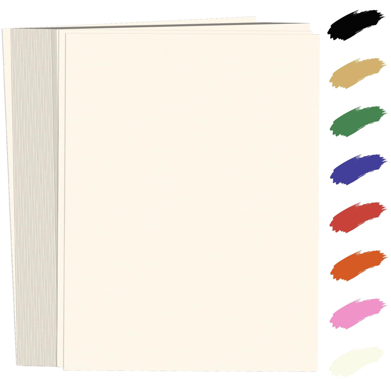 100 Sheets Beige Card Stock 8.5 X 11in 250gsm 92lb Cardstock Construction Paper Heavy Weight Printer For Invitations  Stationery Printing Scrapbooking Crafts Diy Cards