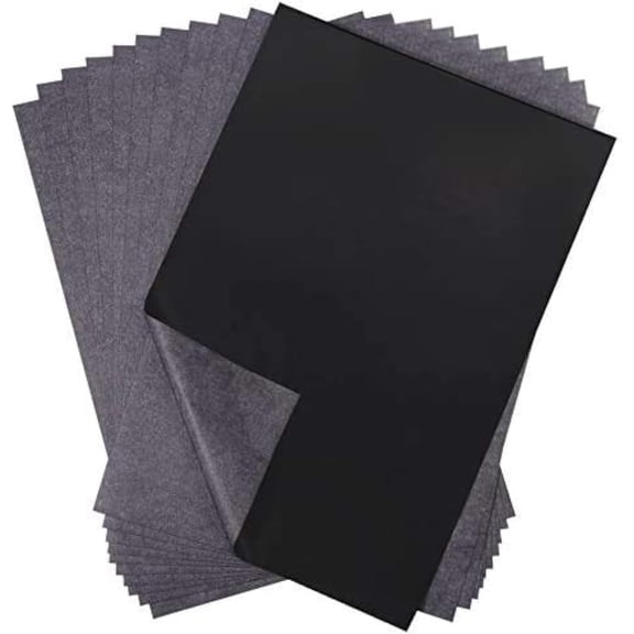 100 Sheets Black Carbon Transfer Tracing Paper for Wood, Paper, Canvas and Other Art Surfaces (9 x 13 Inches)