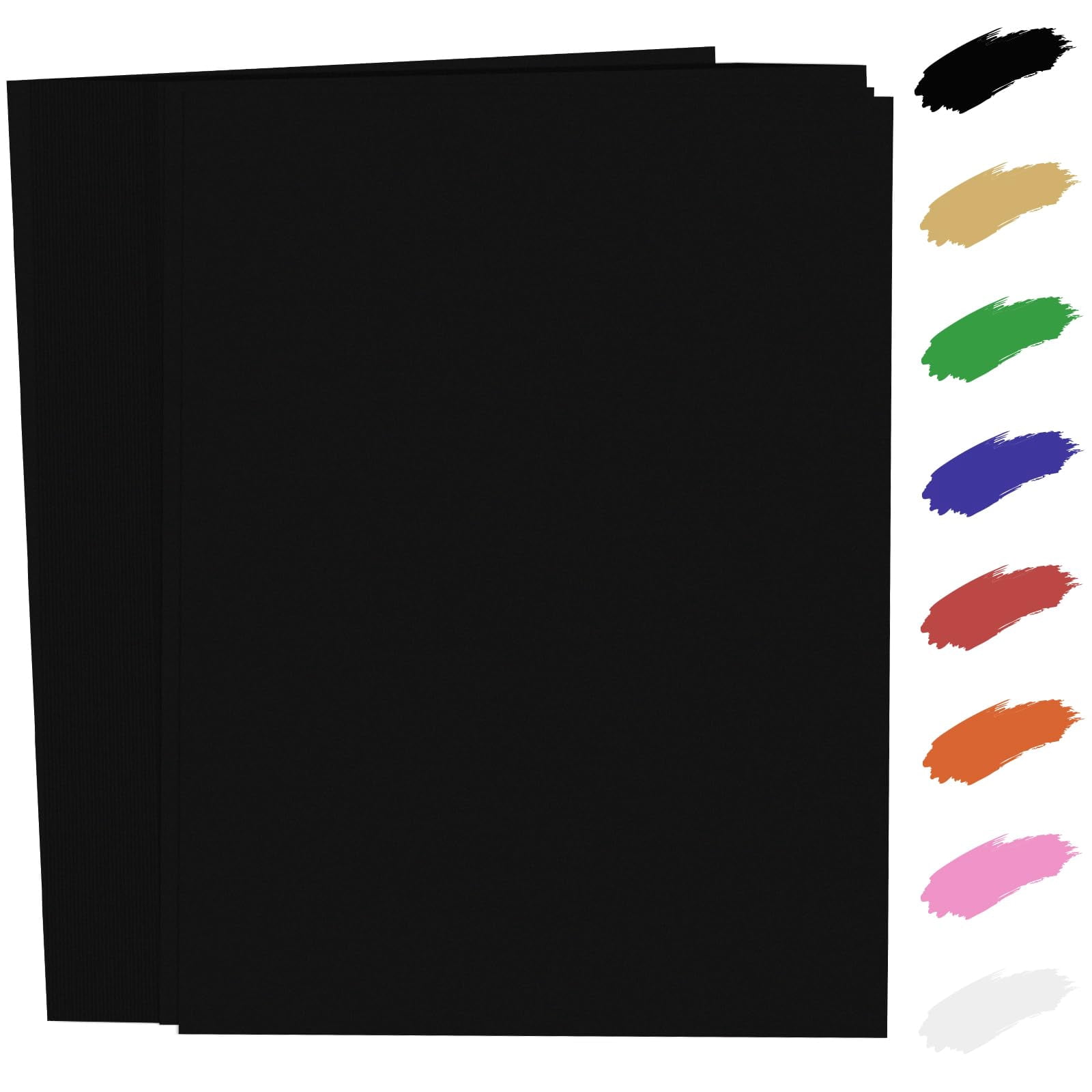 100 Sheets Black Card Stock 8.5 X 11in 250gsm 92lb Cardstock Construction Paper Heavy Weight Printer For Invitations  Stationery Printing Scrapbooking Crafts Diy Cards