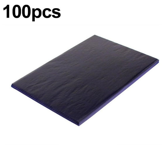 100 Sheets Blue Carbon Transfer Paper, Multi-Purpose Graphite Tracing Copy Paper for Artists, Drawing Writing on Wood, Canvas Paper