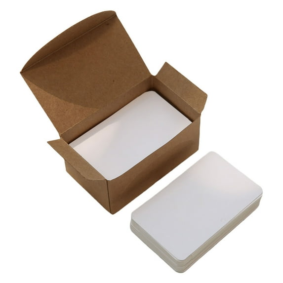 100 Sheets Handwritten Notecards Business Cards Message Note Blank Paper Cards
