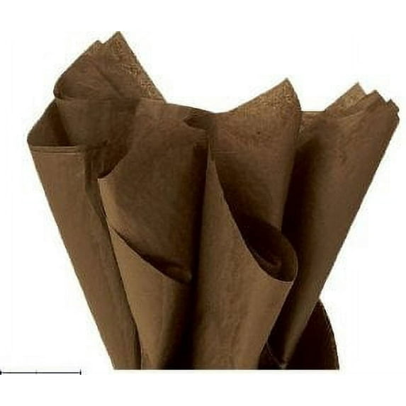 100 Sheets CHOCOLATE Gift Wrap Pom Pom Tissue Paper 15x20