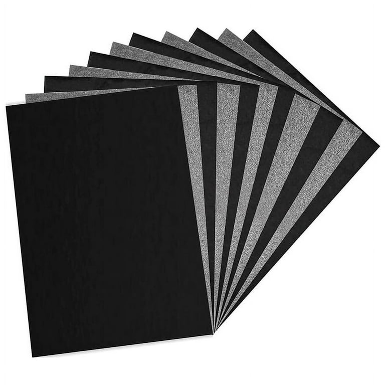 100 Sheets Carbon Paper, Black Graphite Paper for Tracing Patterns
