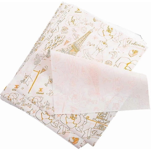 100 Sheets Cheese Wrap Paper, Food Wrapping Paper, Waterproof and Oil-proof, for Sandwich/Bread/Cake/Burger