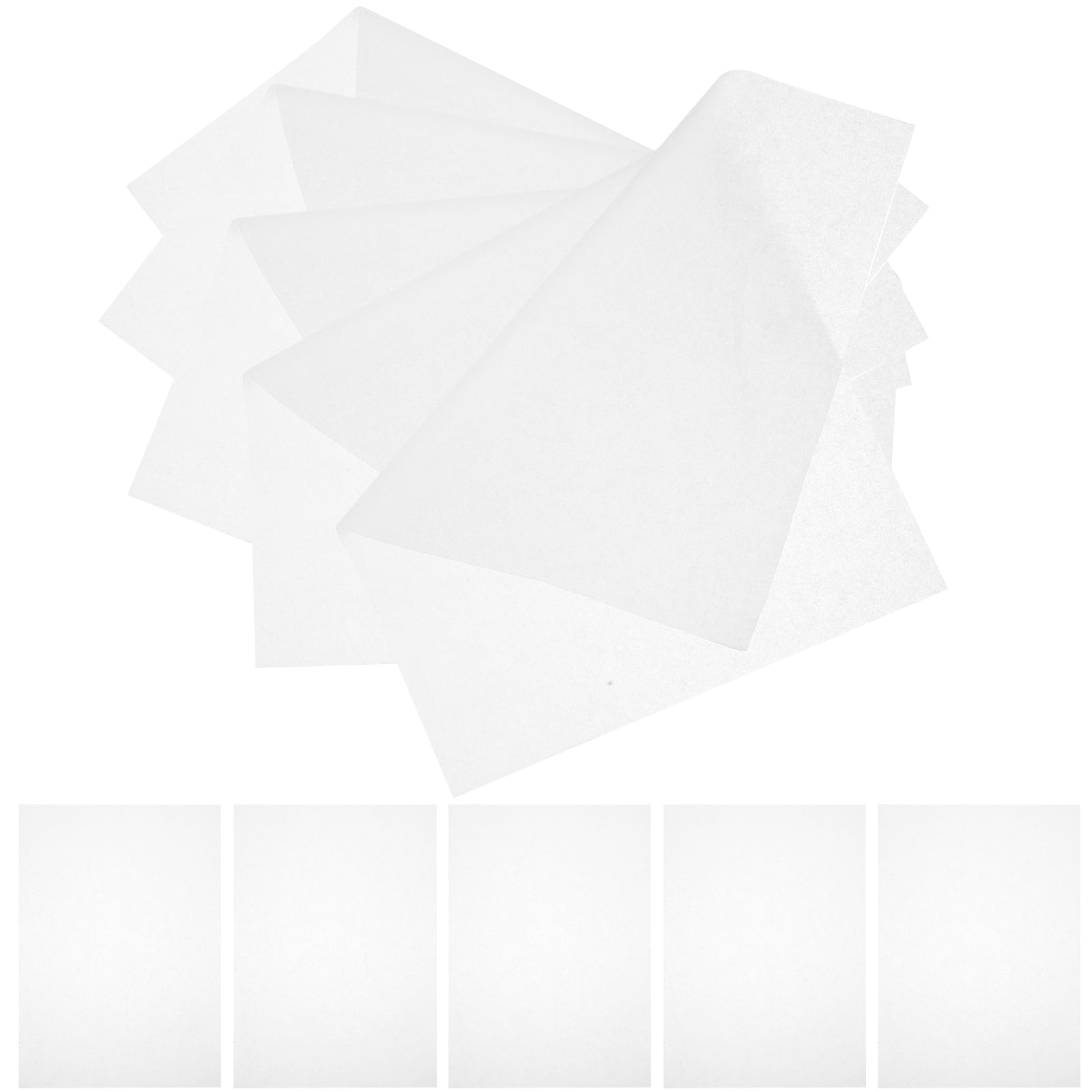 100 Sheets Clear Printable Sticker Paper Glossy Copy Transparent ...