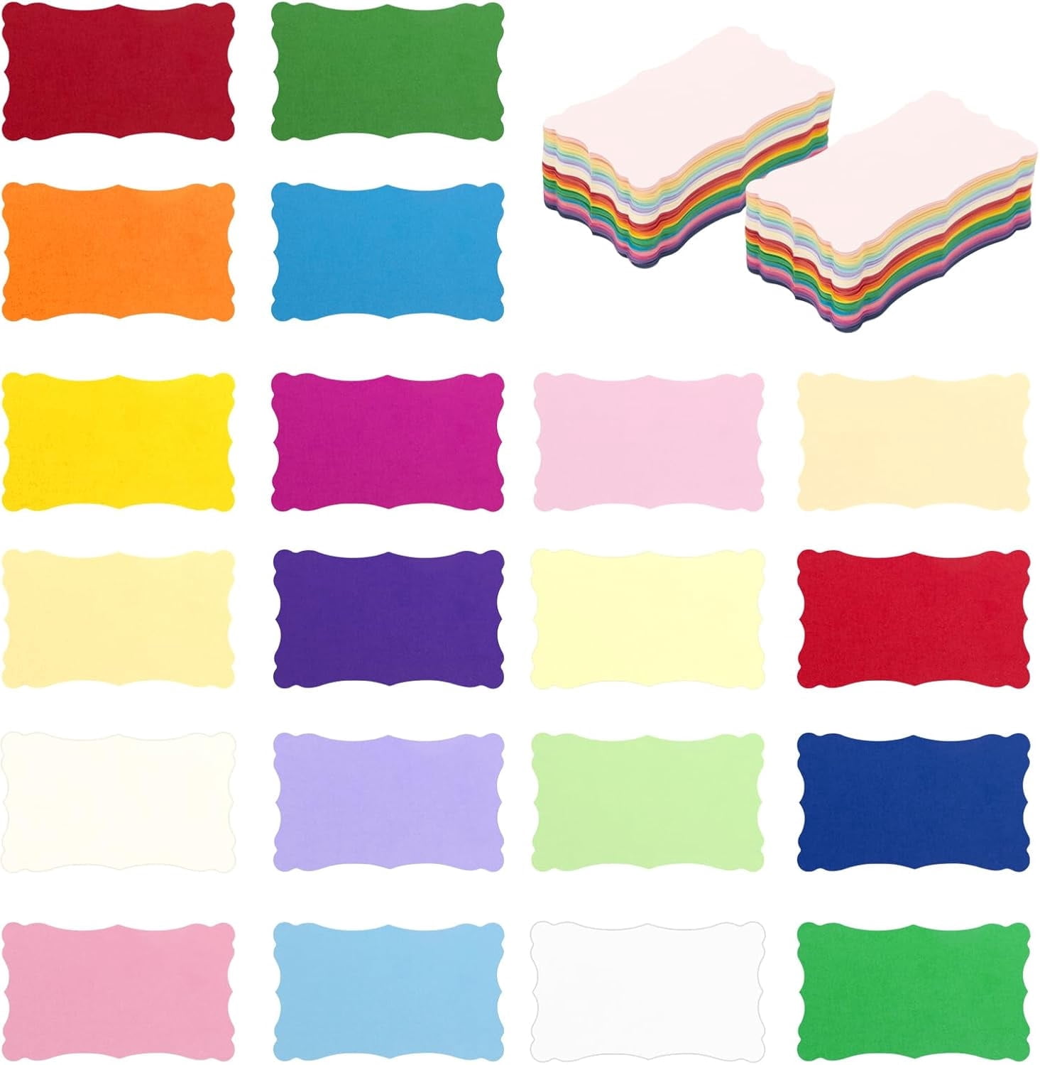 100 Pack Mini Envelopes with Blank Note Cards, Self-Seal Small ...