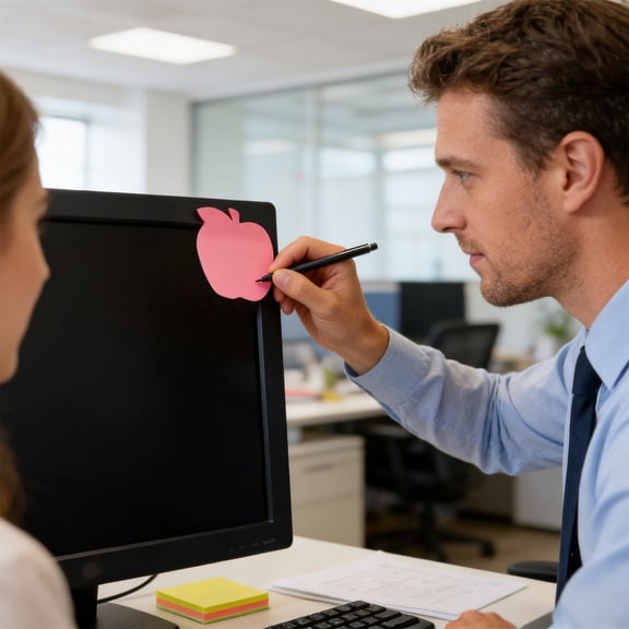 100 Sheets Colorful Shaped Sticky Notes, 2.76" x 2.76" Apple, Butterfly, Bear, Strawberry, Heart Self Sticky Note Pads for Office Reminders Home, 4 Shapes, 4 Colors, Fluorescent Version