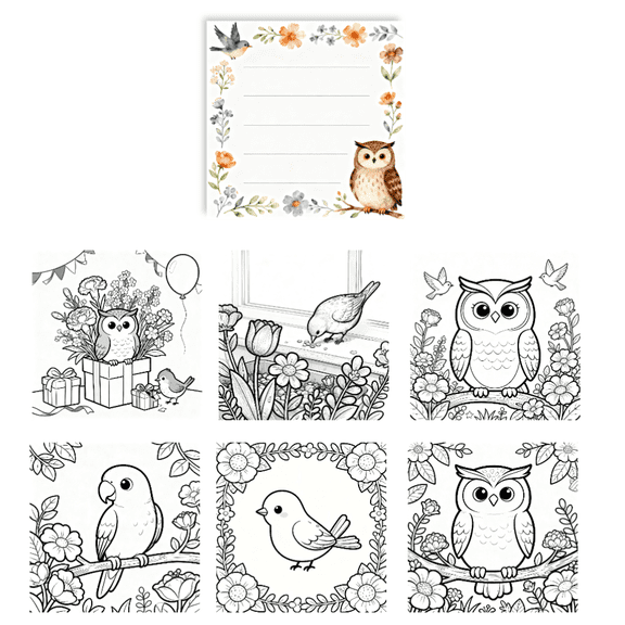 100 Sheets Decorative Memo Pads: Double-Sided Random Patterns, Coloring & Writing Sticky Notes for Daily Use