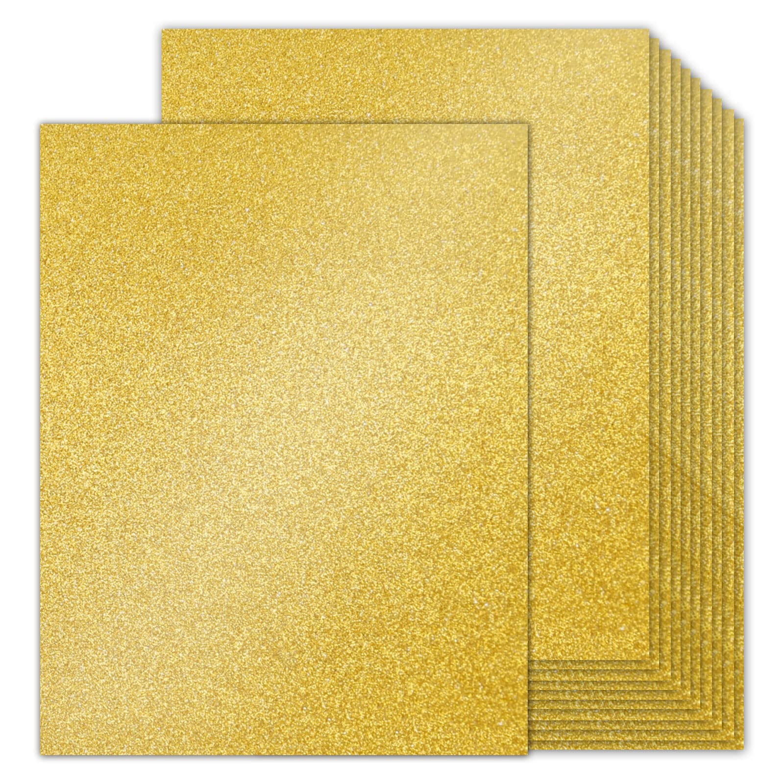 100 Sheets Double-sided Glitter Cardstock 8.5 X 11  100lb No-shed Shimmer Paper Bulk For Wedding Parties Invitations Birthday Diy Craft Projects Anniversary