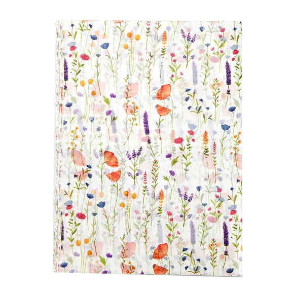 100 Sheets Floral Tissue Paper for Gift Bags, Recyclable Greenery Botanical Packaging