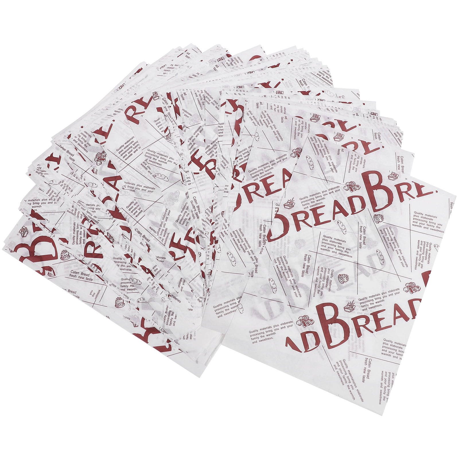 100 Sheets Food Wrapping Paper Greaseproof Sandwich Wrappers Packing Steamer Liner Baking Basket