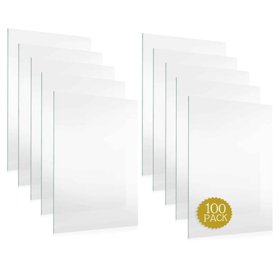 100 Sheets Frame-Grade Acrylic Replacement for 5.5x8.5 Picture Frame, Replacement Plexiglass for