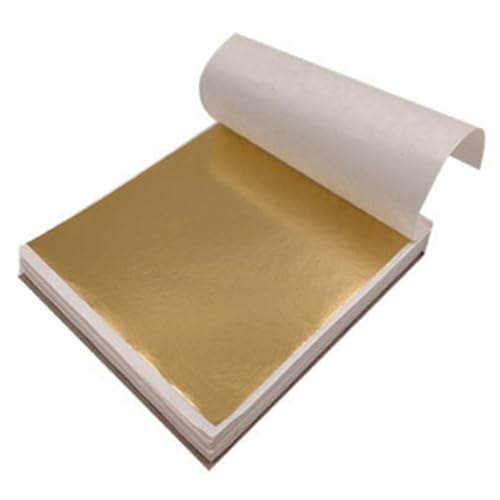 100 Sheets Gold Leaf Craft Paper 3.54 in for Home Wall Decor and DIY
