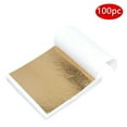 thumbnail image 1 of 100 Sheets Imitation Gold Foil Paper Leaf Gilding DIY Art Craft Paper Birthday Party Wedding Cake Dessert Decorations E. Champagne Gold 100pcs, 1 of 2