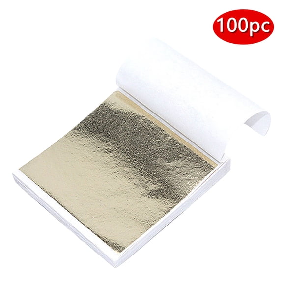 100 Sheets Imitation Gold Foil Paper For Versatile Diy Crafts & Decor, 5X5 Inch Copper Foil Sheets With 100-Piece Quantity, Ideal For Gilding, Statue Decor, Party Events, Not