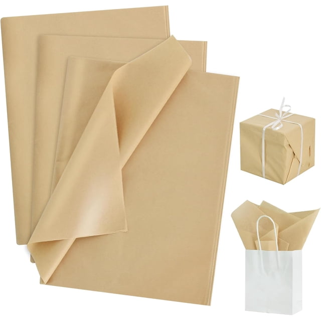 100 Sheets Khaki Tissue Paper Bulk, Wrapping Tissue Paper for Gift Bags ...