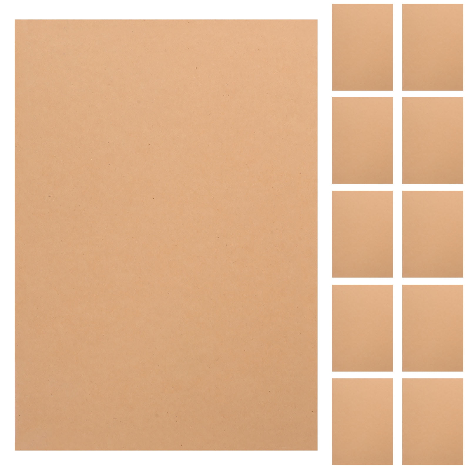 100 Sheets Kraft Cardstock Scrapbook Paper Handmade Hard Full-open Thickened