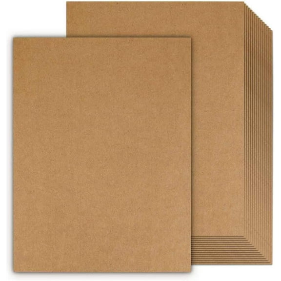 100 Sheets Kraft Paper Brown Cardstock 8.5 x 11, 80lb Card Stock Printer Paper for Invitations, Menus, Crafts, DIY Cards
