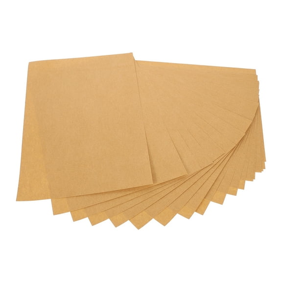 MERRYHAPY Labels for Printer Kraft Paper Label Light Brown 100Set