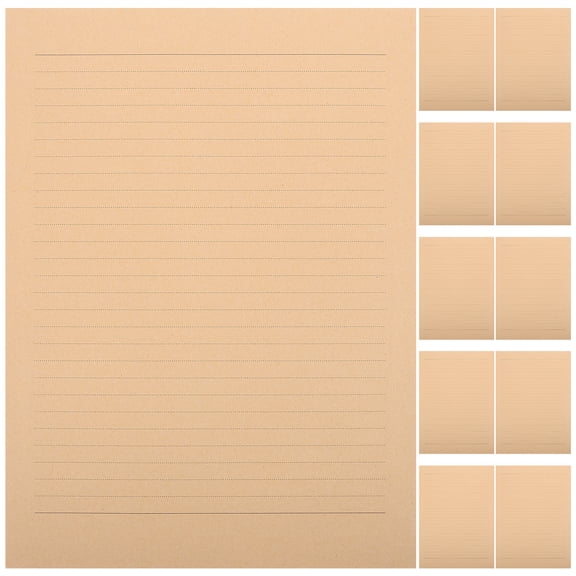 100 Sheets Kraft Paper Stationary Paper for Writing Letters Decorative Blank Paper