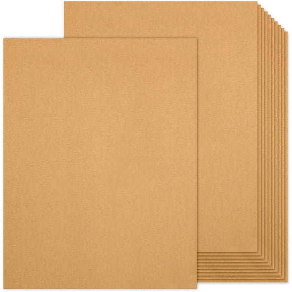 100 Sheets Light Brown Tivkeber 8.5 x 11 Kraft Paper, 80lb Card Stock Printer Paper for Invitations, Menus, Crafts, DIY Cards