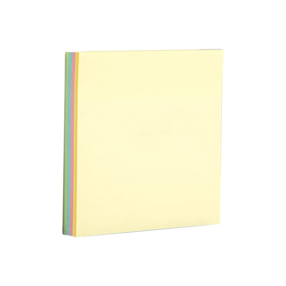 100 Sheets Non-Sticky Blank Notes Cube 3x3 Inch 5 Bright Colors Memo Paper Memo Pad Cubes for Taking Notes Reminders Writing Supplies