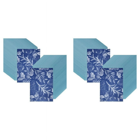 100 Sheets Paper Kit White Blues Sensitivity Sun Paper DIY Sun Printing Paper(A4/8.27x11.69 Inches)