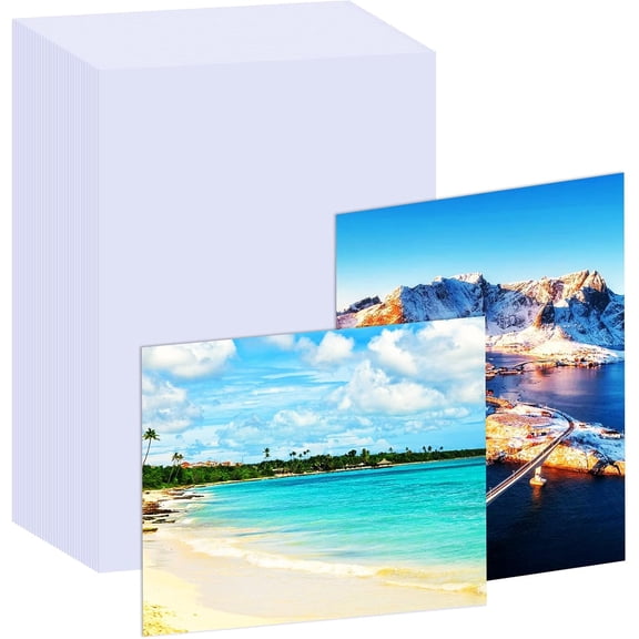 100 Sheets Photo Paper, 4" x 6" Premium Glossy Photo Paper Picture Paper 180 gsm Printer Brochure Paper Glossy, Office Supplies, 1st Birthday Photo Banner