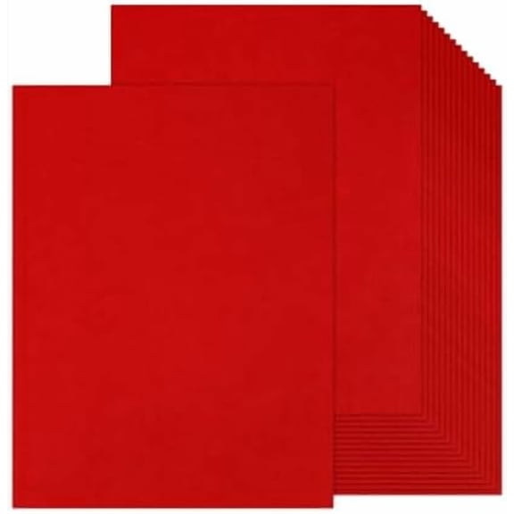 100 Sheets Red Cardstock 8.5 x 11 Red Construction Paper, 80lb Card Stock Paper for Christmas, Valentines, Invitations and Craft