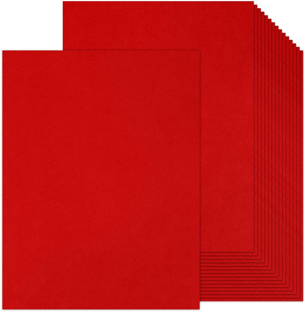 100 Sheets Red Cardstock 8.5 x 11 Red Construction Paper, General 80lb Card Stock Paper for Christmas, Valentines, Invitations and Craft