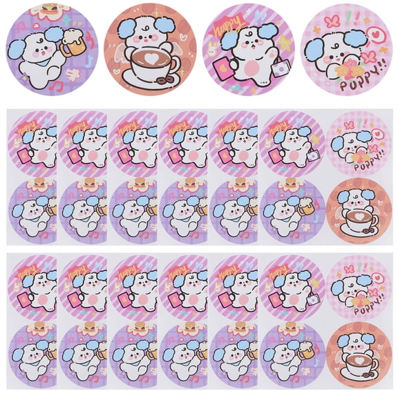 100 Sheets Scrapbook Stickers and Labels, Self-Adhesive Sealing Decals for Crafts, Journals, and Projects