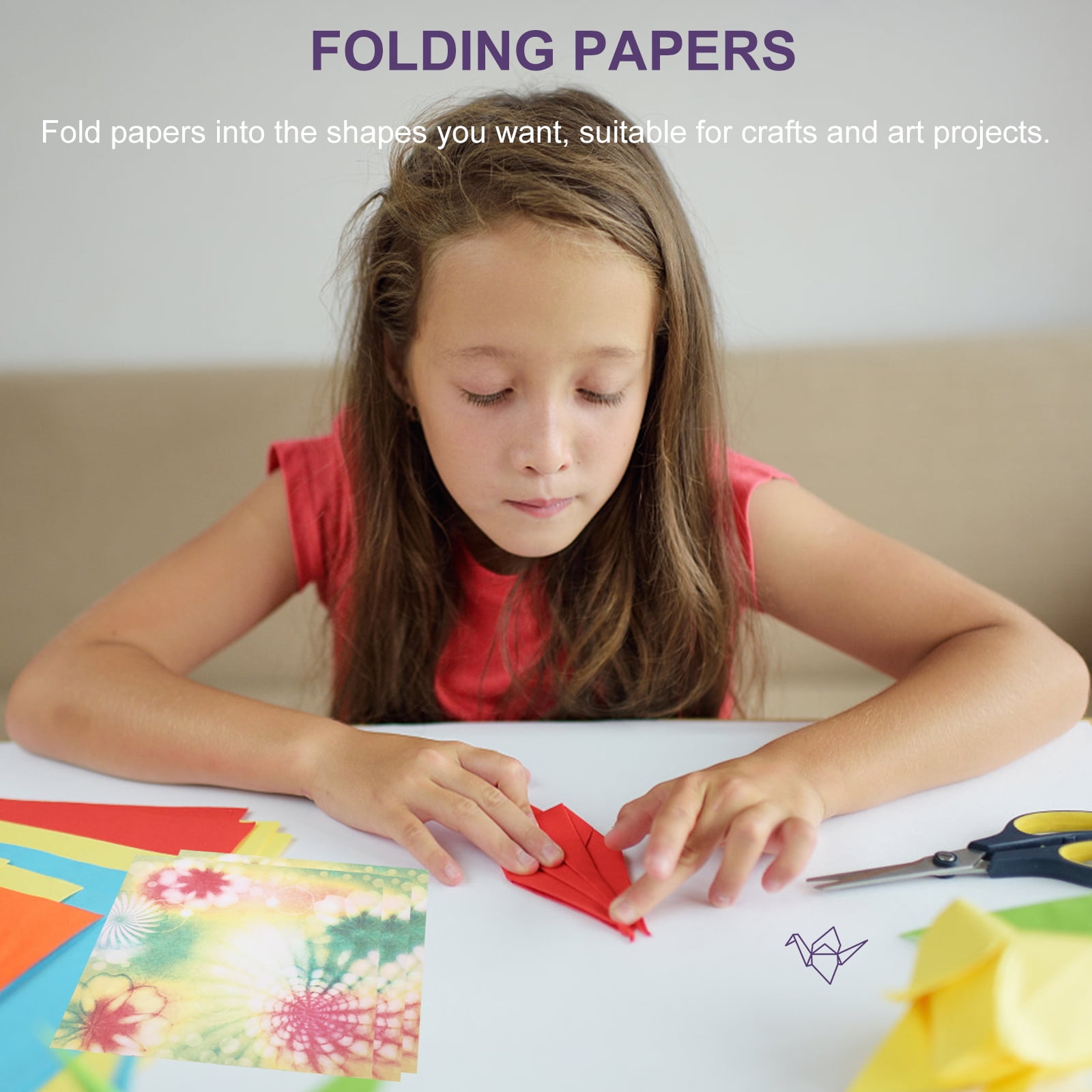 100 Sheets Square Shape Paper Foldings Double Sided Sheet Creative