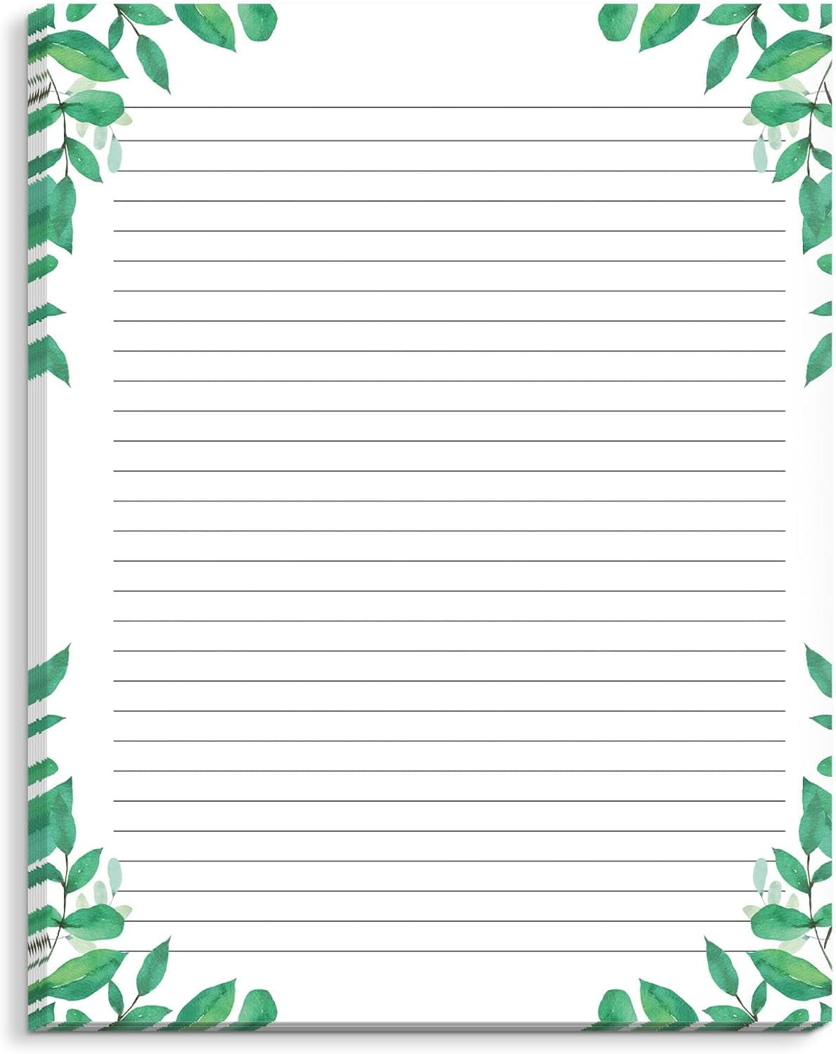 100 Sheets Stationery Lined Paper, Unpunched Ruled Paper 8.5" x 11