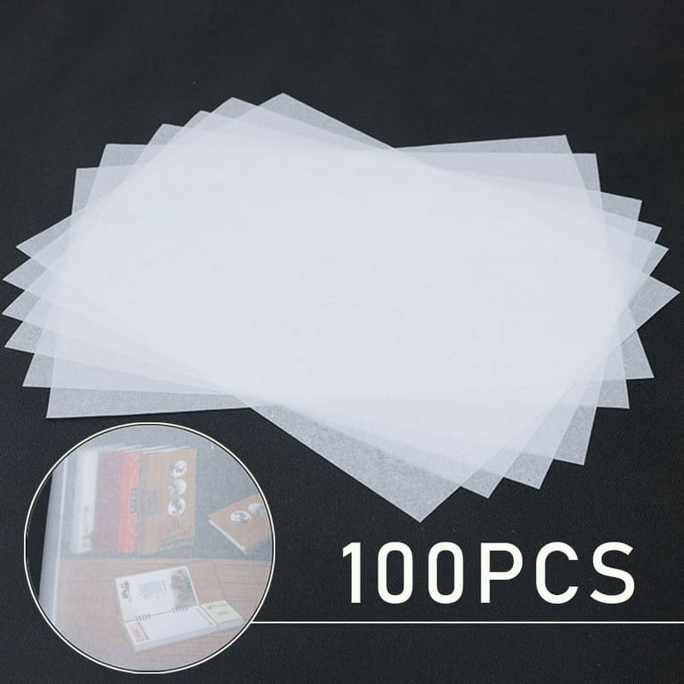 100 Sheets Tracing Paper 8.5 x 11 inches, Artists Tracing Paper Pad White Trace  Paper Translucent Clear Tracing Sheets for Sketching Tracing Drawing  Animation