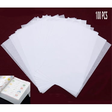 100 Sheets Tracing Paper 8x11 in White Trace Paper for Pencil Tracing Printing Drawing Animation