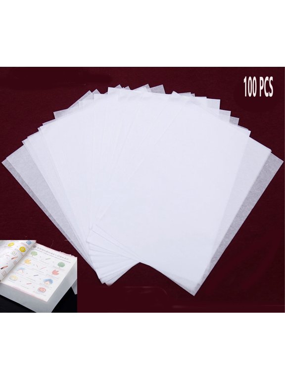 100 Sheets Tracing Paper 8x11 in White Trace Paper for Pencil Tracing Printing Drawing Animation