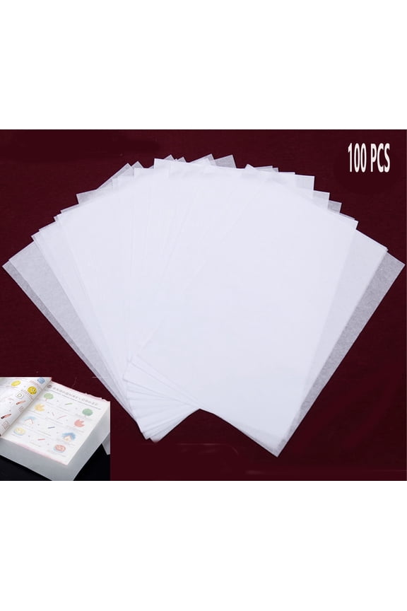 100 Sheets Tracing Paper 8x11 in White Trace Paper for Pencil Tracing Printing Drawing Animation