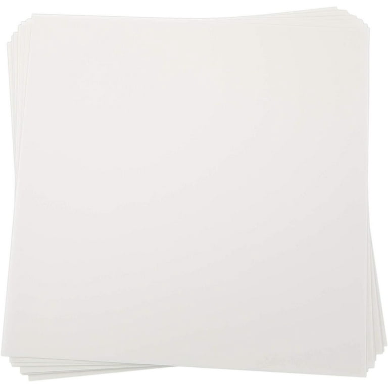 100 Sheets Translucent Vellum Paper for Invitations, Crafts, Tracing, 93  GSM (White, 12x12 in)