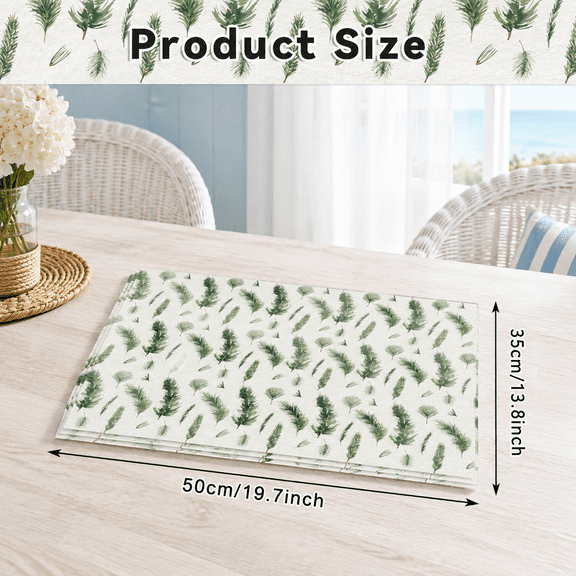 100 Sheets Watercolor Forest & Greenery Gift Wrap Tissue Paper, 14x20 Inch