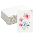 thumbnail image 1 of 100 Sheets Watercolor Paper 4 x 6inch, 160 GSM Deckled Edge Paper Rough/Textured Handmade Paper Cotton Paper for Watercolors, Wedding Invitations, Cards, Crafts, 1 of 7