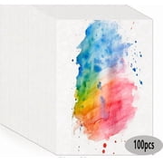 100 Sheets Watercolor Paper Bulk, 200 GSM Cotton Cold Press White Paper, 5 x 7 Inch, Perfect for Kids, Students, Artists