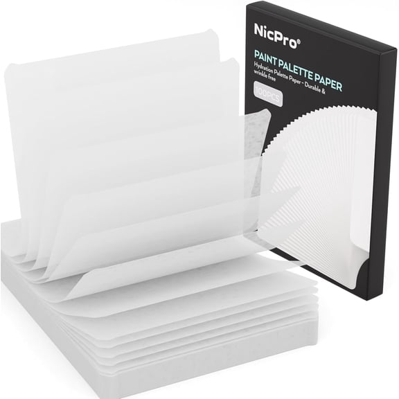 100 Sheets Wet Palette Paper Refillment, Only Designed for Stay Wet Pallet to Save Paints and Keep Wet for Miniature & Model Painting and Acrylic Painting