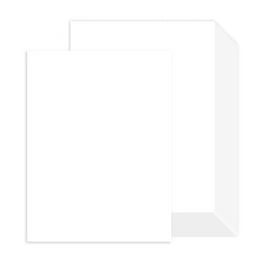 Hamilco Blank Index Cards 5 x 8 Card Stock 80lb Cover White Cardstock Paper  - 100 Pack