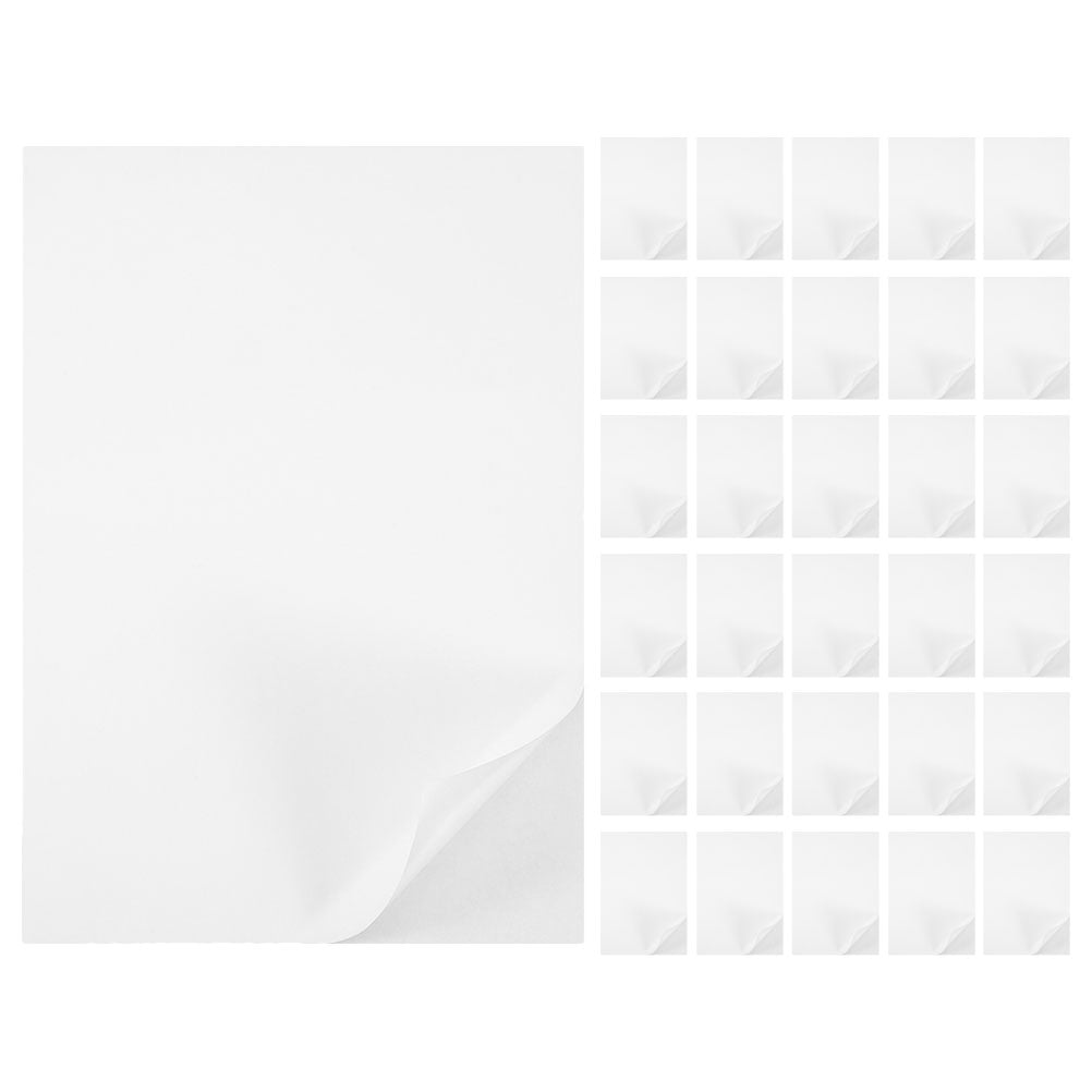 Avery Printable Sticker Paper, Matte White, Inkjet, 5 Sheets (53202) 