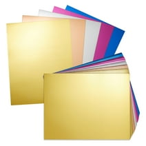 100 Sheets of Metallic Cardstock, Thick 250 gsm 8.5x11 Paper for Arts and Crafts, Classroom, DIY Projects (Assorted Colors, Letter Size)