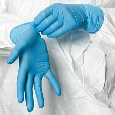 100 Shield Nitrile Exam Powder Free Gloves Non Latex Vinyl Small