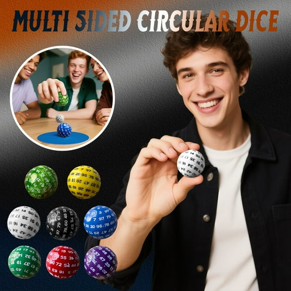 100-Sided Dice Set - Polyhedral D&D Tabletop Game Accessory with Storage Pouch for Rpg,Board Game,Collectible Gaming