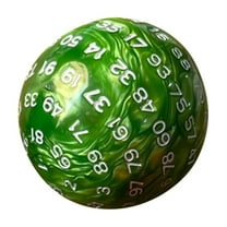 100-Sided Polyhedral Dice Set For Dragons Tabletop Rpg , Unique Acrylic Design With Clear Numbers For Roleplaying, Must-Have For D&D Pathfinder Call Of Cthulhu Gamers*